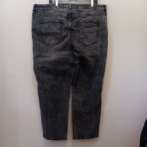 Ava & Viv High Rise Jeans Size 22 90's Straight Leg Stone Wash Black - Picture 2 of 13